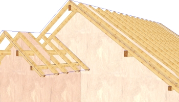 Wände an Dach anpassen