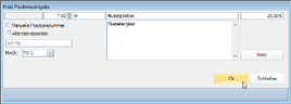 Freie Eingabe der Rechnungspositionen